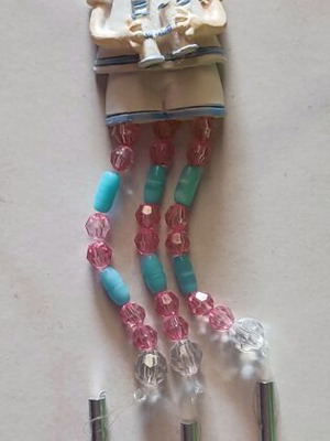 Nautical Wind Chime decorative hanging sailor, like new