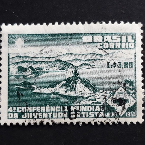 Γραμματόσημο Brazil 1954 3.80 cr 400ή επέτειος του Σάο Πάολο σαν καινούργιο