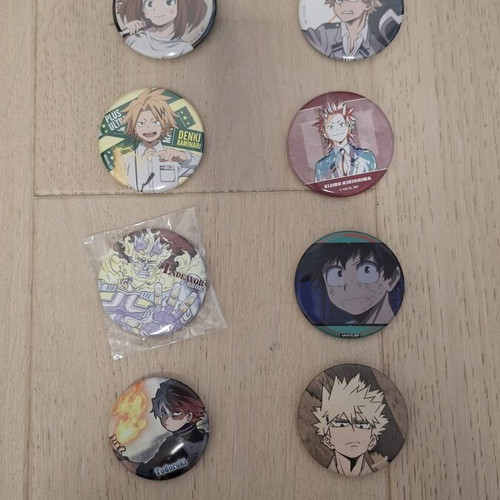 My Hero Academia κονκάρδες καινούργιες, πολύχρωμες