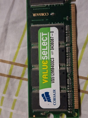 Corsair 512 DDR1 400MHz RAM like new