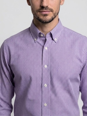 Sport Oxford Company checkered shirt like new, size M, purple
