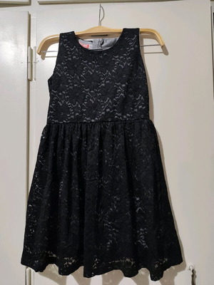 Energiers set black lace dress and crop top like new size 8