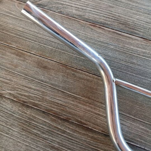 Silver bicycle handlebar with stem like new