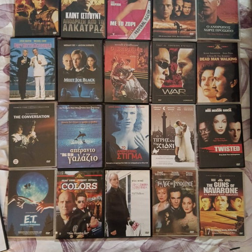DVD set of 250 movies like new, various genres