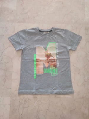 Hashtag T-shirt 8Y / 128cm, grey, cotton