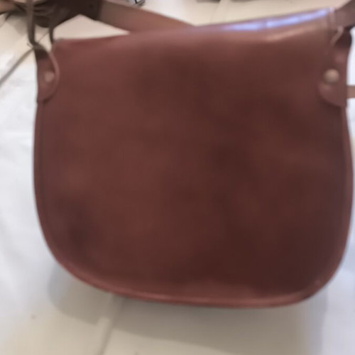 Leather shoulder bag like new, brown
