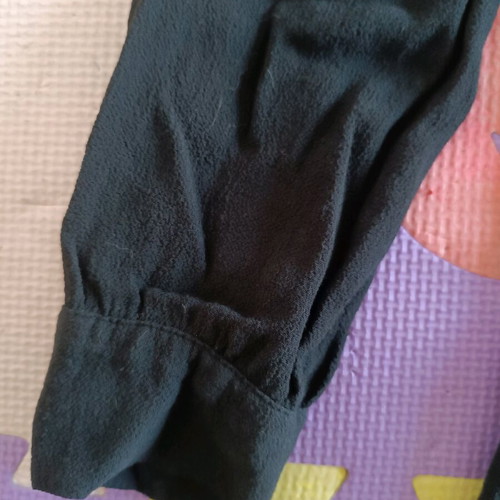 Marks and Spencer dress large with embroidery like new, black