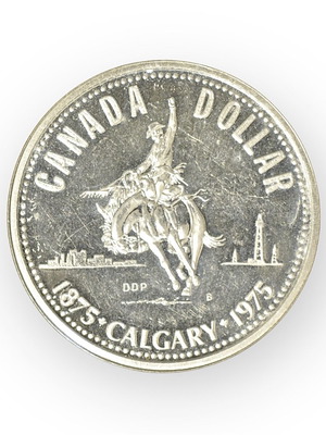 Canada Silver Coin 1975 Calgary used