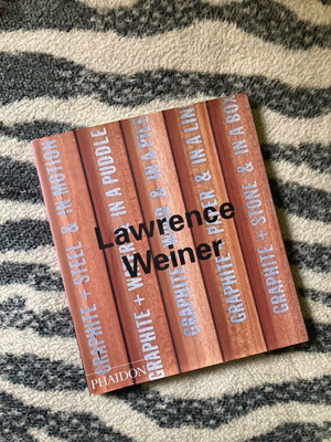 Lawrence Weiner Phaidon Contemporary Artist Series book like new