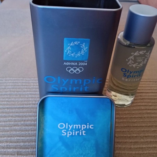 Olympic Games 2004 collectible cologne new in metal box