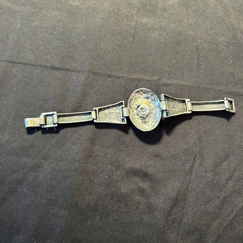 Vintage 925 silver set bracelet and clip-on earrings used