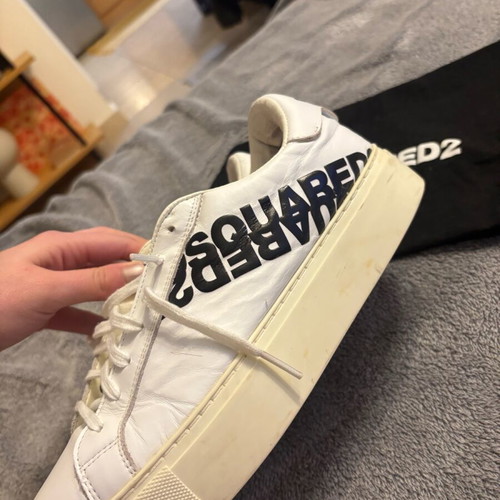 Dsquared2 sneakers used, unisex, white, size 41