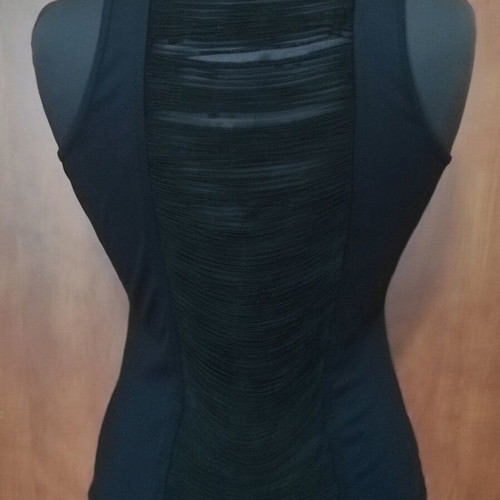 Mexx Statement Tank Top σαν καινούργιο, μαύρο με ladder back πλάτη