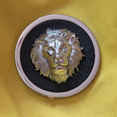 Versace backpack like new with leather details yellow