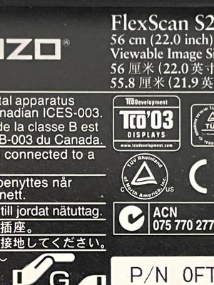 Eizo FlexScan S2231W Full HD οθόνη μεταχειρισμένη