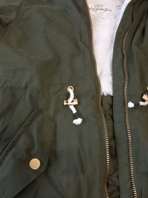 Μπουφάν H&M 6-7 ετών με επένδυση εσωτερικά σαν καινούργιο, πράσινο