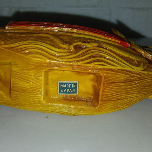 Vintage ιαπωνικό διακοσμητικό πλοίο δράκος 17cm μεταχειρισμένο, με ελλείψεις