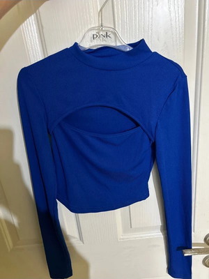 Shein long-sleeve shirt new, blue, size XS