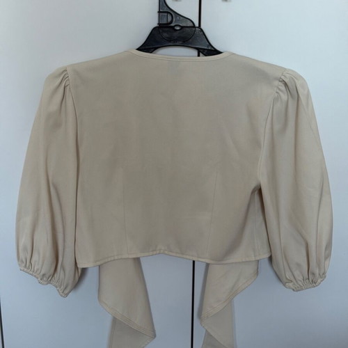 Cream cropped bolero Shein like new, size S