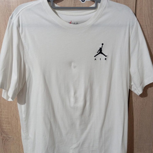 Jordan T Shirt with Jumpman Air Logo Large Size New White
