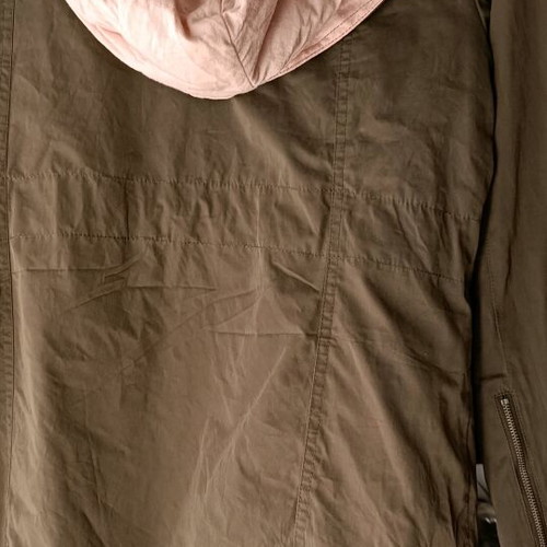 Laura Ashley women's used plus size lightweight autumn spring jacket khaki brown pink