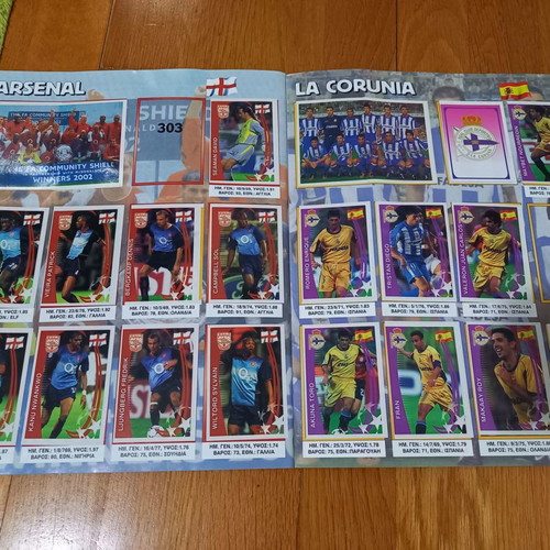 Sticker album "Europe's Champions" like new, nearly complete