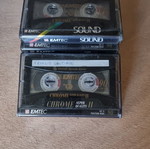 Emtec Chrome Super Quality II cassette tapes used, pack of 4, BASF