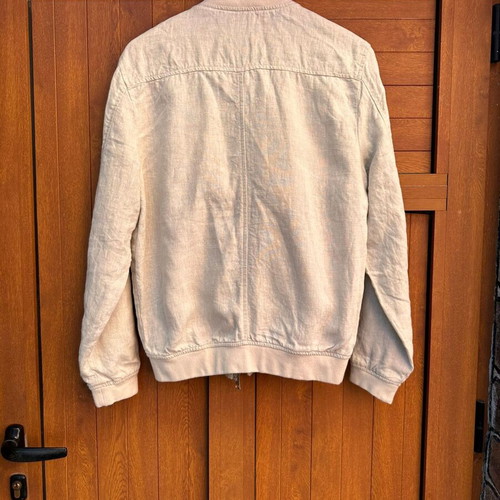 Linen bomber Sorbino like new, men's, ecru color, size S