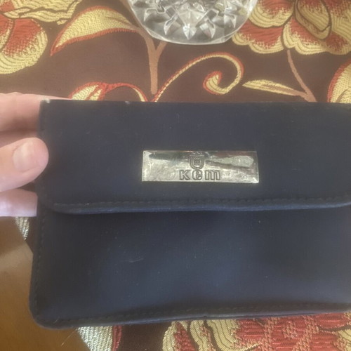 Women's wristlet bag like new, dark blue
