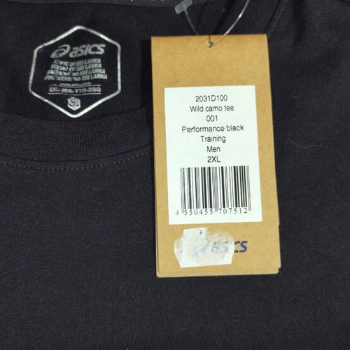Asics T-shirt new, size XXL fits like XL, black