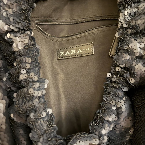 Zara backpack with matte sequins like new