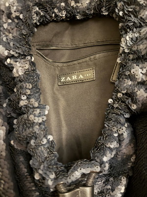 Zara backpack with matte sequins like new