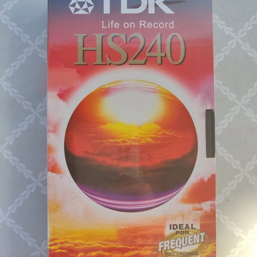 TDK240 video cassette blank sealed new
