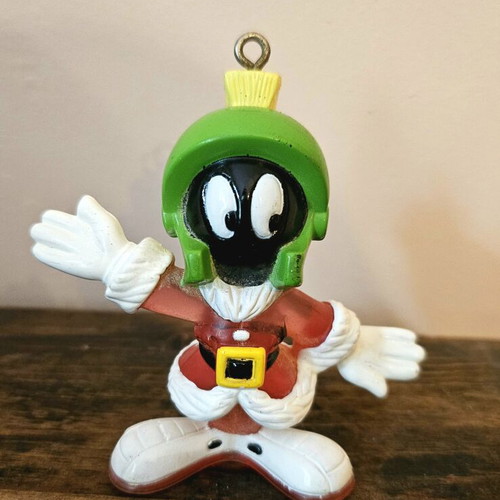 Marvin the Martian figure used, vintage 1996 Warner Bros Christmas
