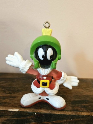 Marvin the Martian figure used, vintage 1996 Warner Bros Christmas