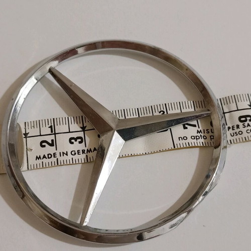 Mercedes emblem used, metal chrome-plated