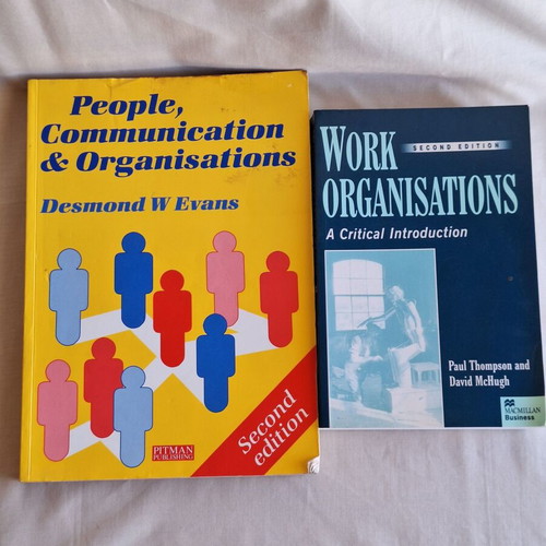 Work Organisations and People, Communication & Organisations books set