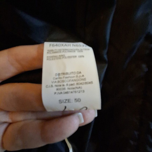 Light Quilted Jacket size 50 new, black