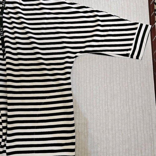 Marina Rinaldi blouse new, size Small, black and white