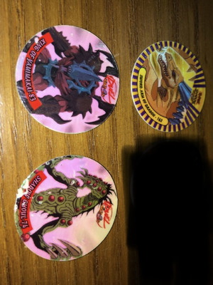 Yugioh τάπες ιριδίζον, σετ 3, σαν καινούργιο