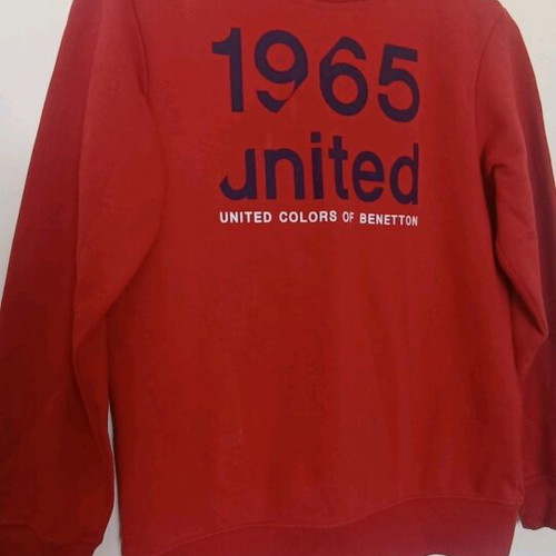 Benetton sweatshirt 13-14 years like new, brick red