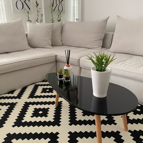 Wooden coffee table new with glossy lacquer surface