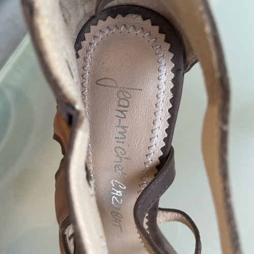 Jean-Michel Cazabat leather sandals like new, brown, size 37