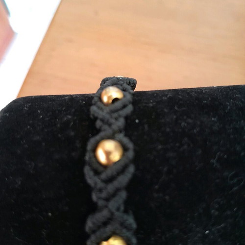 Macrame bracelet black, like new