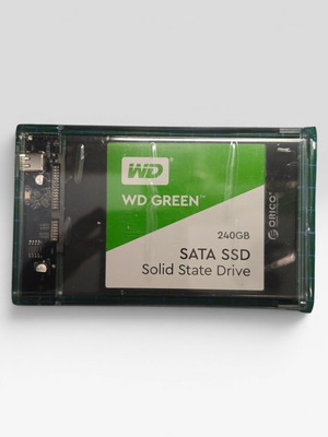 Θήκη εξωτερικού δίσκου Orico 2139C3-G2-CR με WD Green 240GB SATA SSD