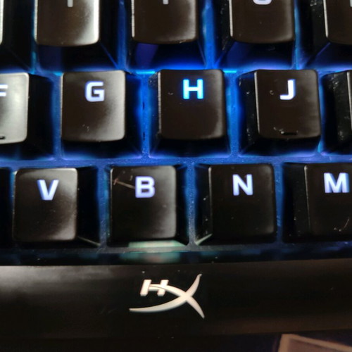 HyperX Alloy Origins Core PBT Mechanical Tenkeyless Keyboard like new with HyperX Blue switches and RGB