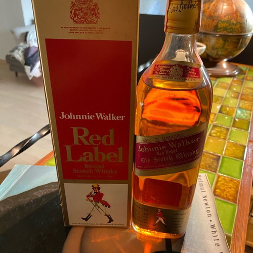 Johnnie Walker Red Label whisky 1968 new, sealed