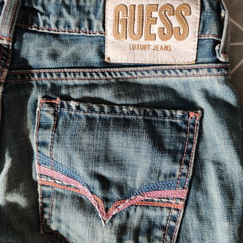 Guess denim shorts blue like new, size S