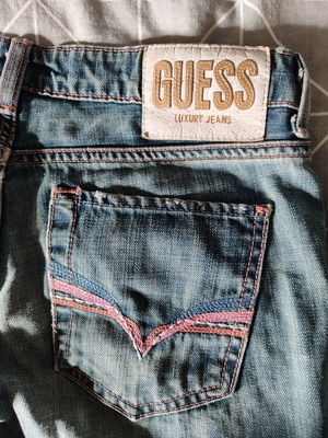 Guess denim shorts blue like new, size S