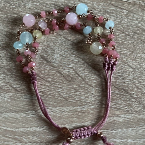 Gregio 925 bracelet pink gold silver like new